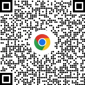 用于在移动设备中下载 Chrome 浏览器的二维码