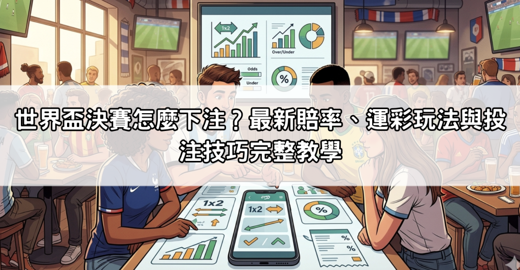 世界盃決賽怎麼下注?最新賠率、運彩玩法與投注技巧完整教學