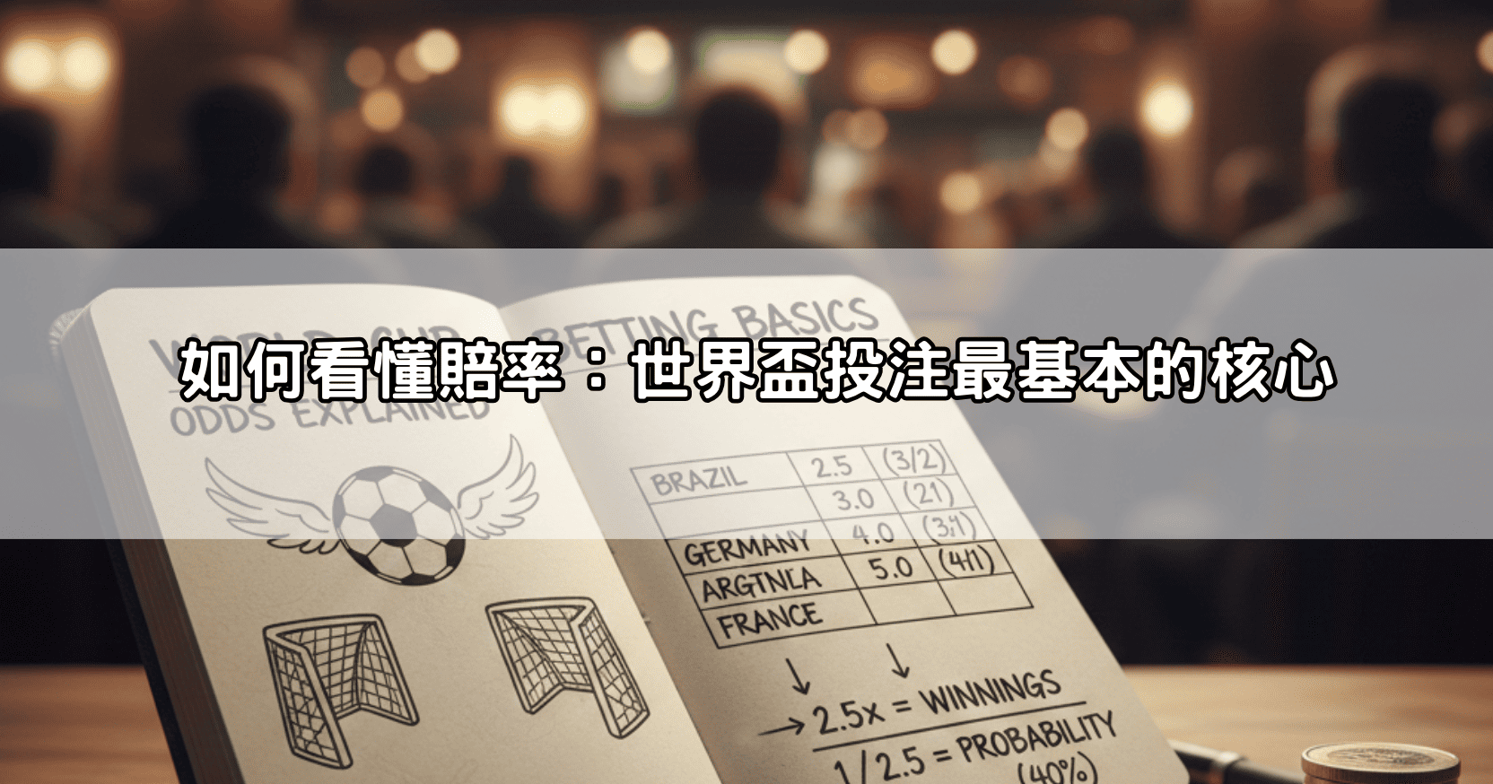 如何看懂賠率：世界盃投注最基本的核心