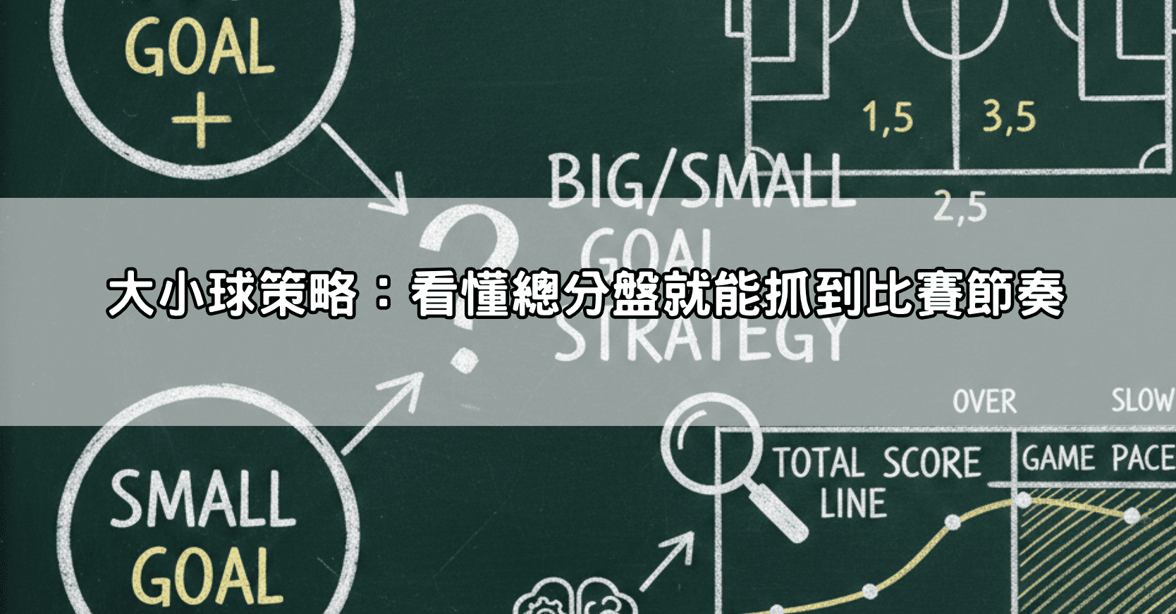 大小球策略：看懂總分盤就能抓到比賽節奏