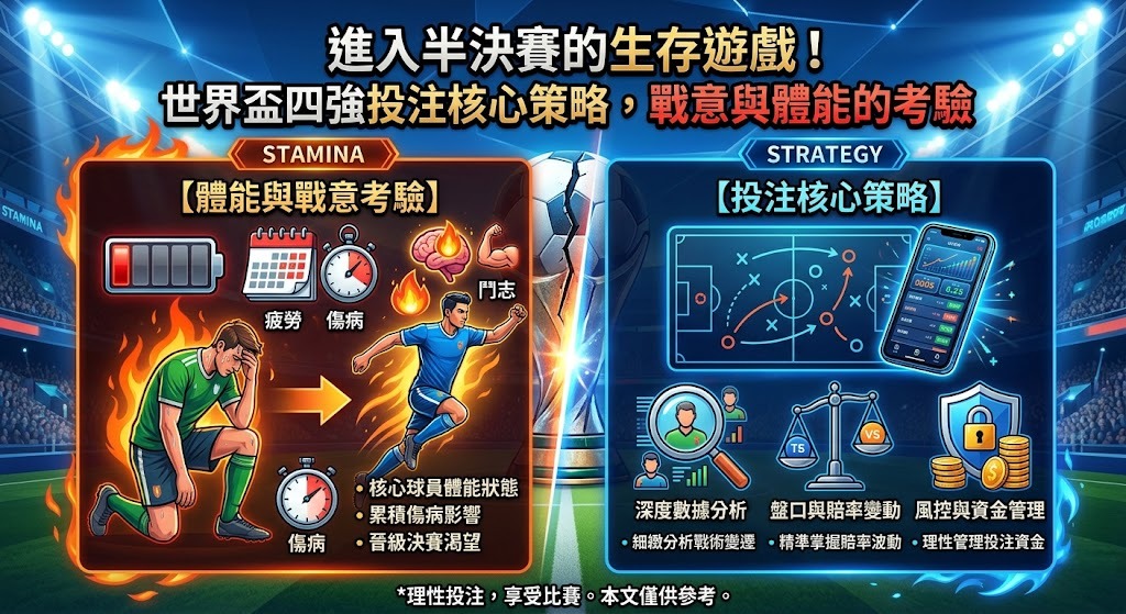export-2026-06-18T014920.612 進入半決賽的生存遊戲！世界盃四強投注核心策略，戰意與體能的考驗